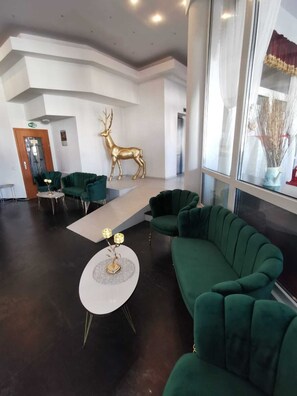 Sitteområde i lobbyen