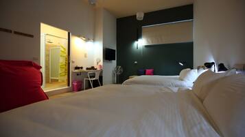 Basic Quadruple Room, 1 Bedroom, Non Smoking | 1 bedroom, desk, blackout drapes, soundproofing