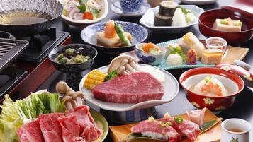 Japanese Room Annex Half Board with Extra Hida Beef Dinner