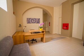 Lobby sitting area - Orpheus Studios (Kos)