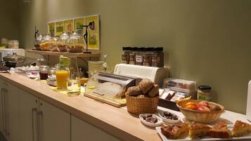Daily self-service breakfast (EUR 10 per person)