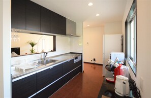 Premium Suite, 2 Bedrooms, Hill View | Private kitchen | Full-size fridge, microwave, espresso maker, coffee/tea maker - The White Reef (Uruma)