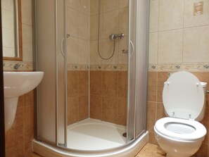 Camera Deluxe con letto matrimoniale o 2 letti singoli | Bagno | Doccia, set di cortesia gratuito, asciugamani