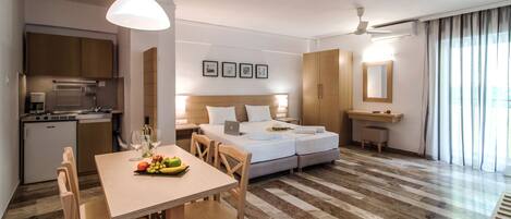 Superior Apartment, 1 Bedroom | Living area | Flat-screen TV