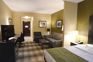 Suite, 1 King Bed, Non Smoking, Refrigerator & Microwave | Premium bedding, pillowtop beds, in-room safe, individually furnished - Best Western Plus New Orleans Airport Hotel (Kenner)