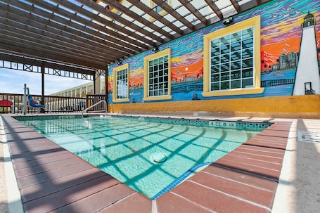Outdoor pool, open 9:00 AM to 9:00 PM, sun loungers