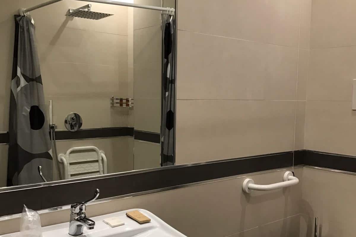 Camera Business, 1 letto matrimoniale, accessibile ai disabili, balcone | Bagno | Doccia, soffione a pioggia, set di cortesia gratuito, asciugacapelli