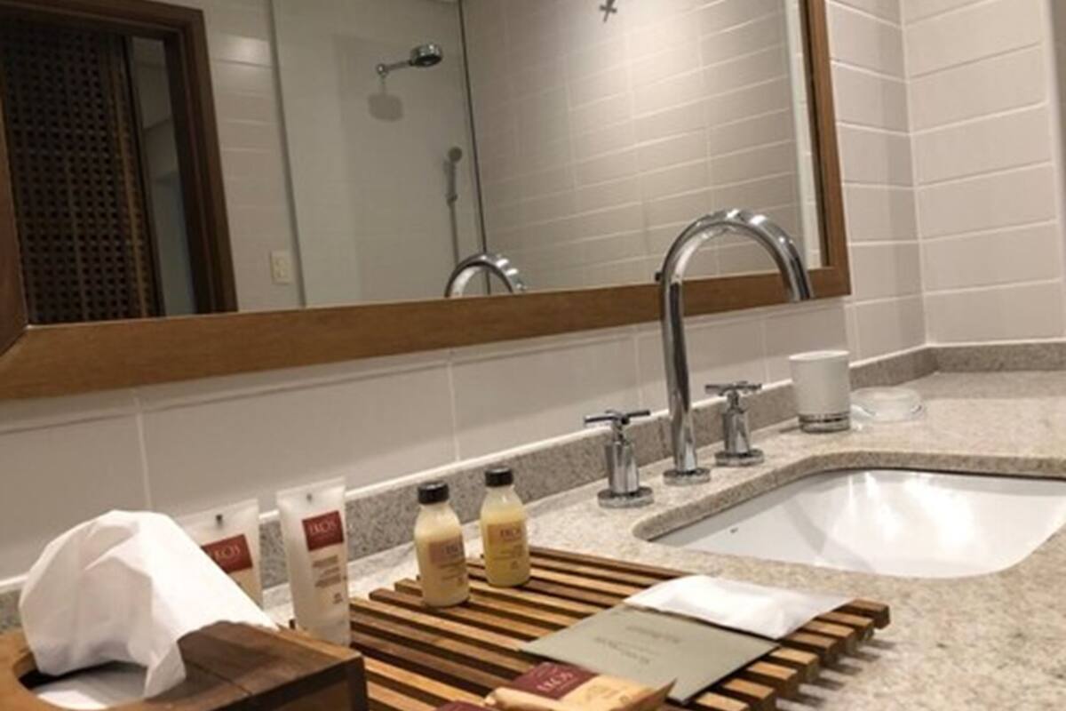 free toiletries, hair dryer, towels