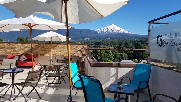 Outdoor wedding area