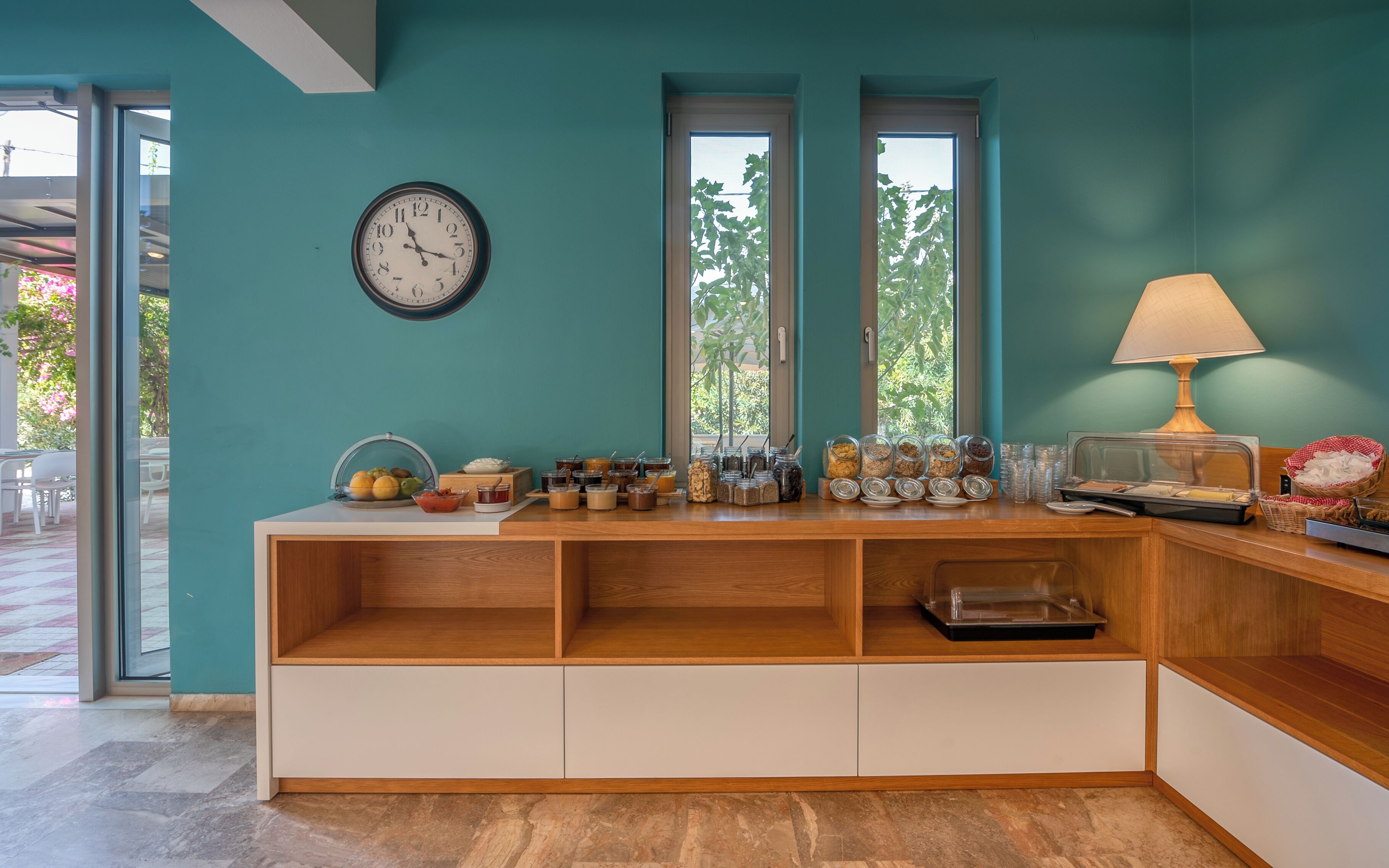 Daily buffet breakfast (EUR 13 per person)