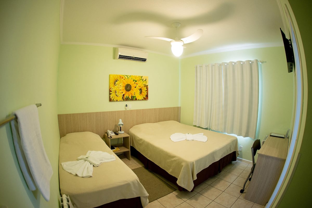 Minibar, desk, iron/ironing board (on request), WiFi (free)