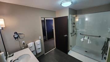 Free toiletries, hair dryer, towels, soap
