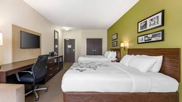 Suite, 2 camas Queen size, para no fumadores (Upgrade) | Escritorio, espacio para trabajar con laptop y cortinas blackout