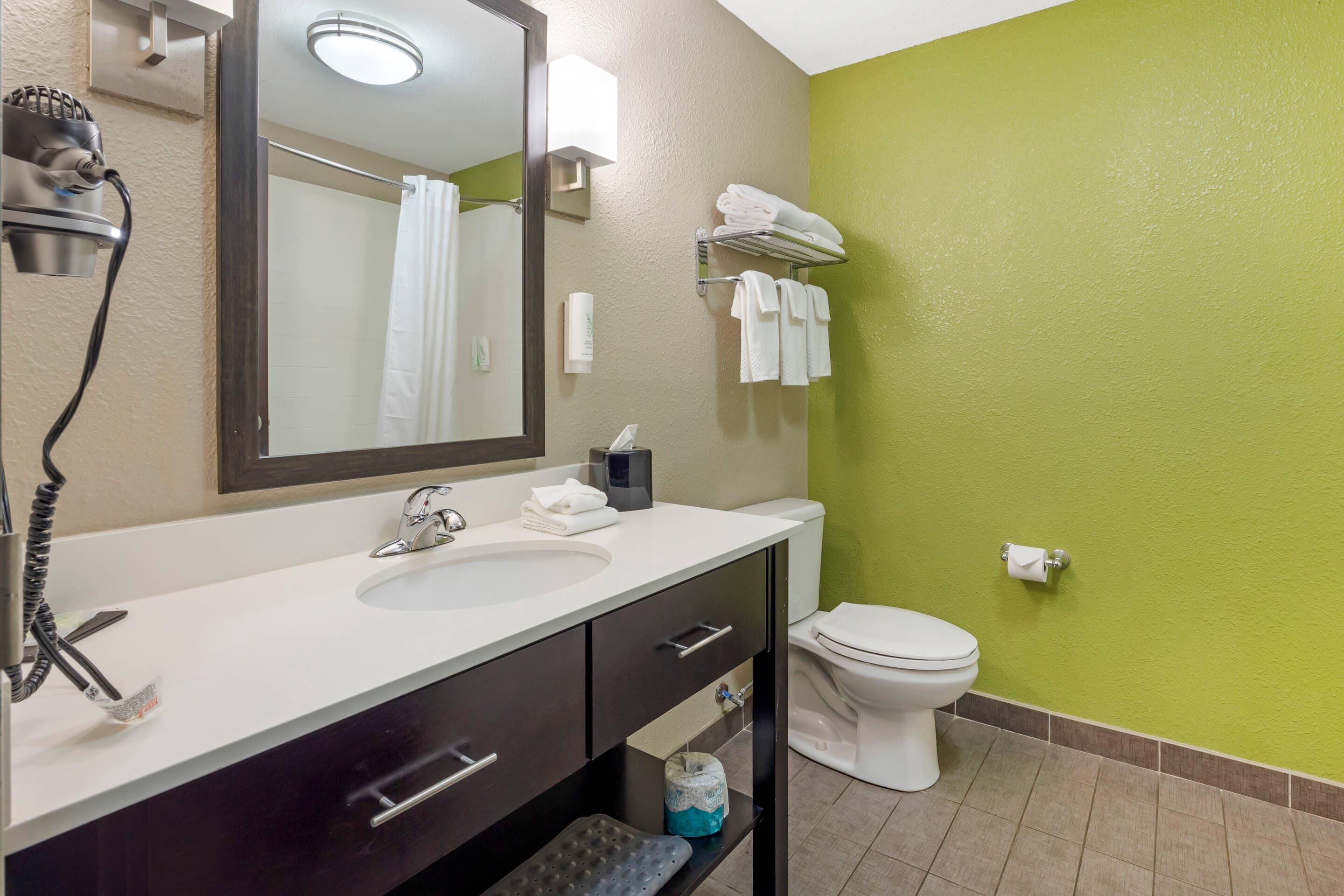 standard room, 2 queen beds, non smoking | desk, laptop workspace, blackout curtains, iron/ironing board