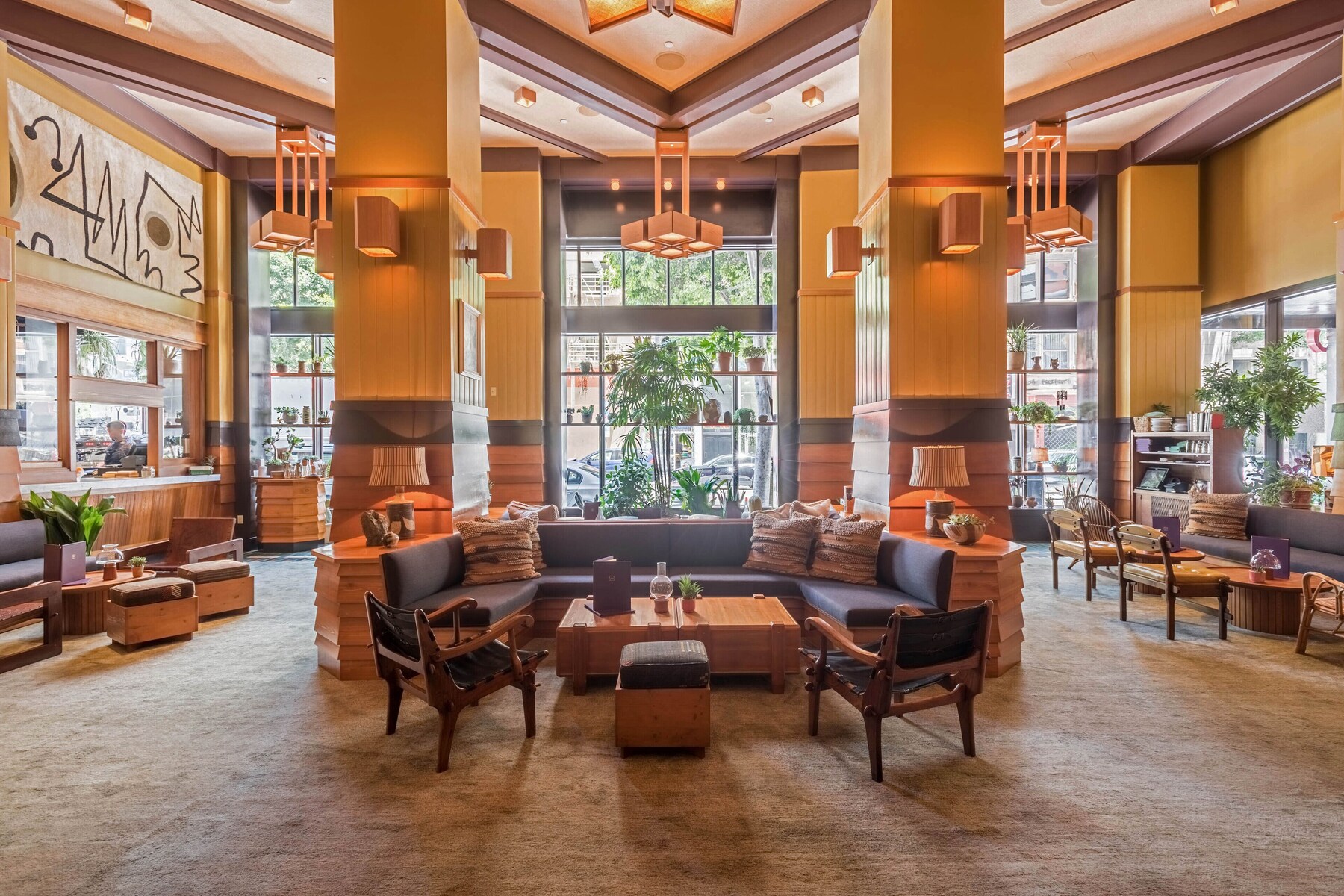 Sala de estar en el lobby