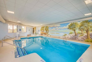 Indoor pool, seasonal outdoor pool