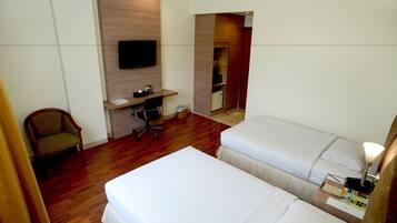 Minibar, desk, blackout curtains, rollaway beds