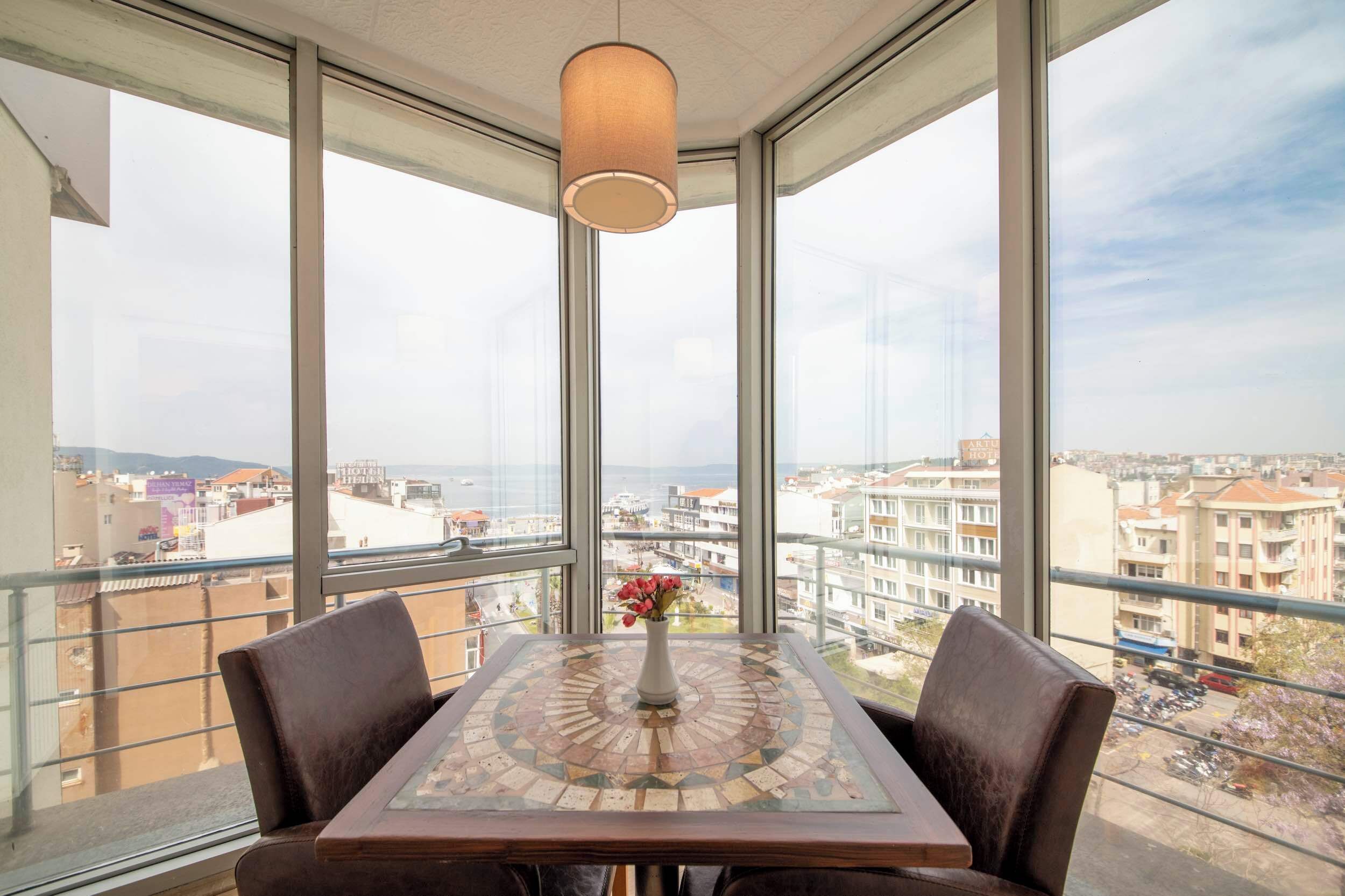 standard double or twin room, balcony | living area | lcd tv