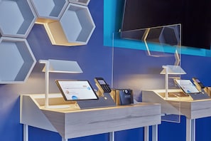 Check-in/check-out kiosk