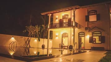 Front of property – evening/night