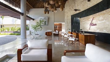 Sitteområde i lobbyen