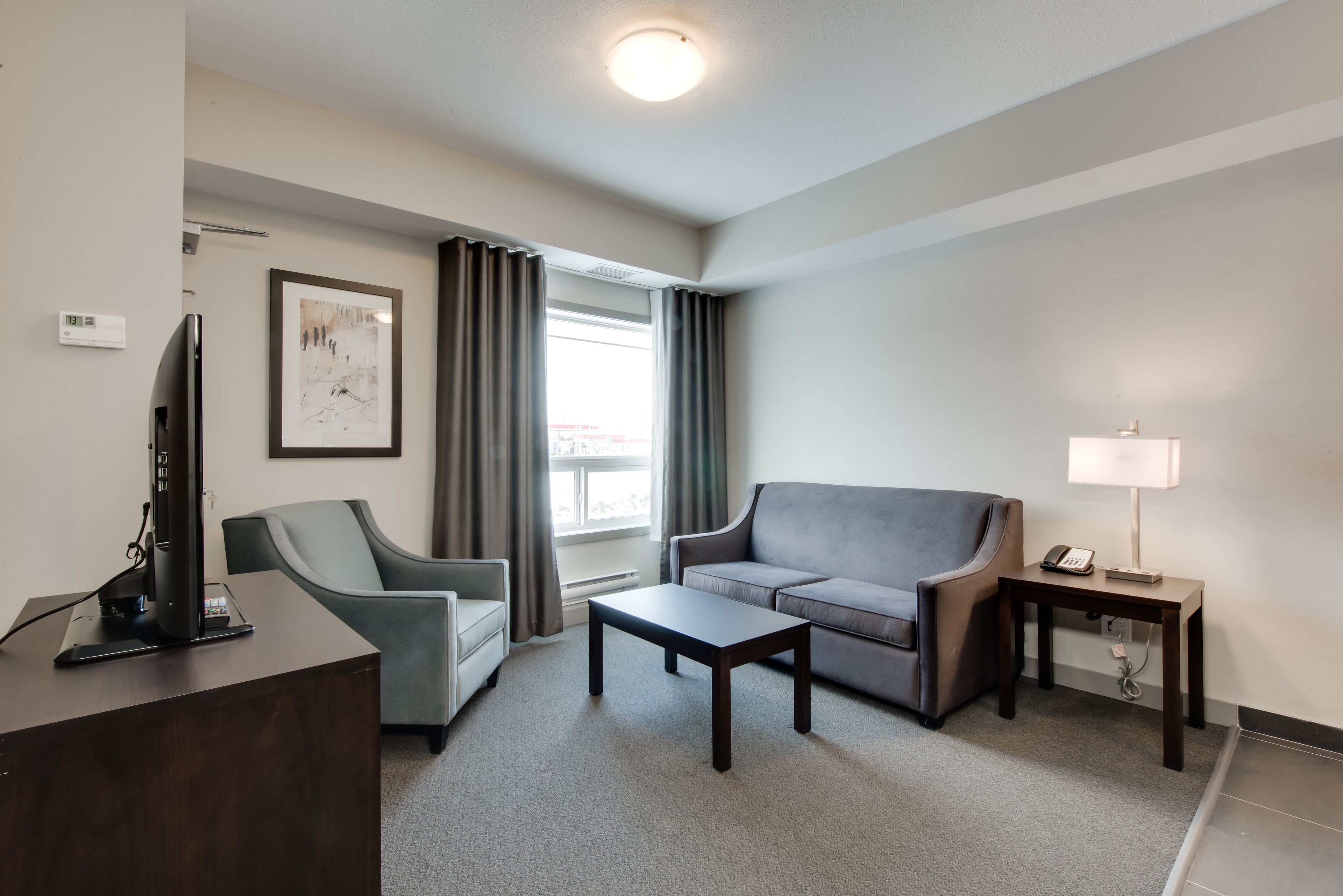 in-room safe, desk, laptop workspace, blackout curtains