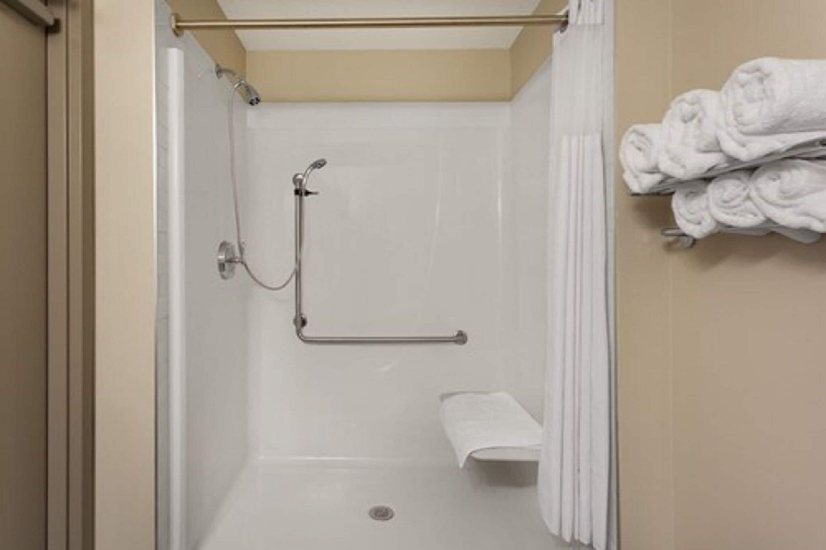 room, 1 king bed, accessible, non smoking (mobility) | bathroom | combined shower/bathtub, free toiletries, hair dryer, towels