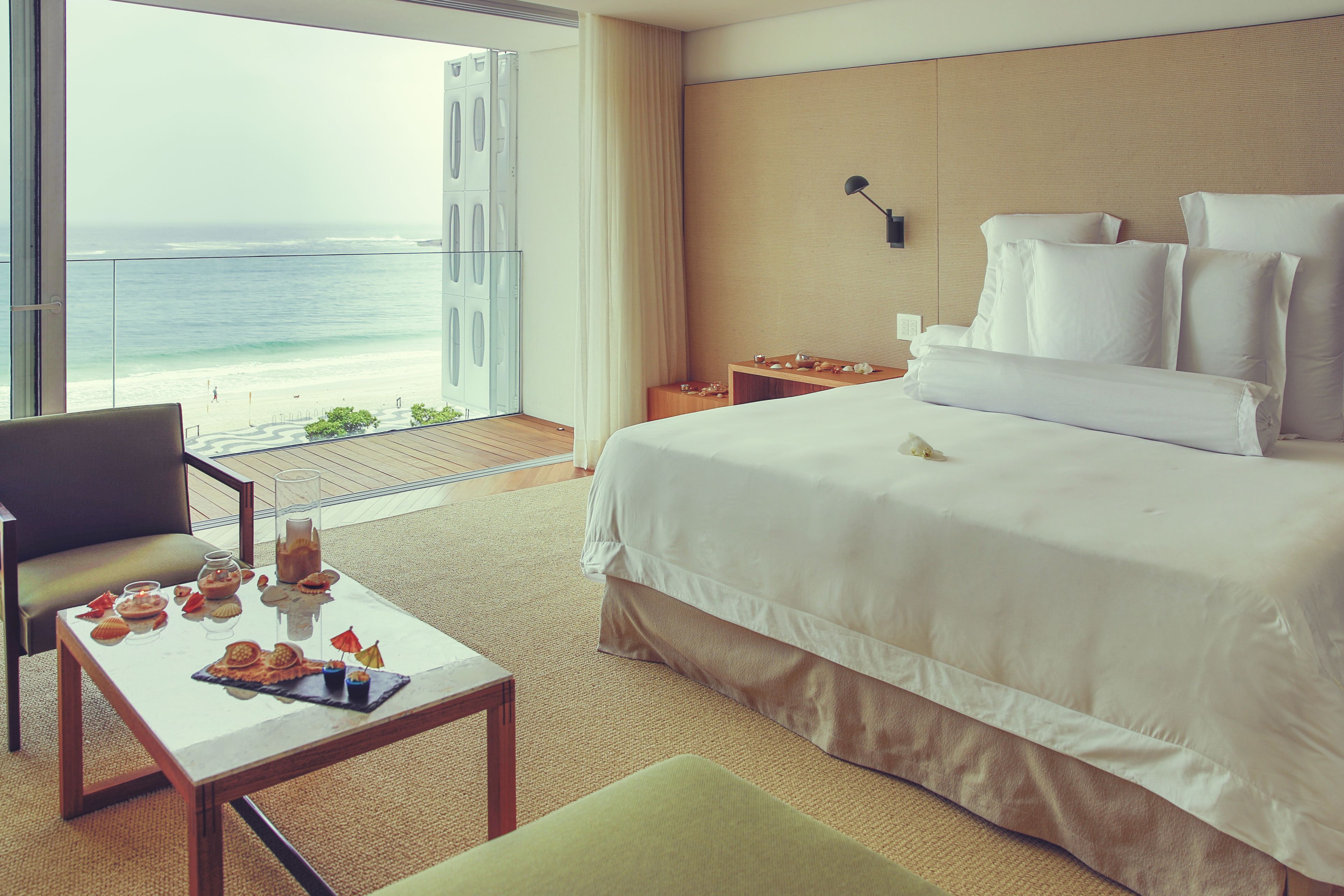 Ocean Junior Suite King Size Bed | Egyptian cotton sheets, premium bedding, minibar, in-room safe