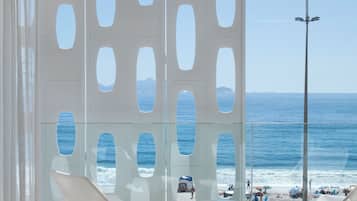 Quarto luxo, vista para o oceano | Vista para praia/oceano