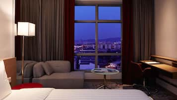 In-room safe, desk, iron/ironing board, free cribs/infant beds