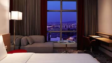 In-room safe, desk, iron/ironing board, free cribs/infant beds