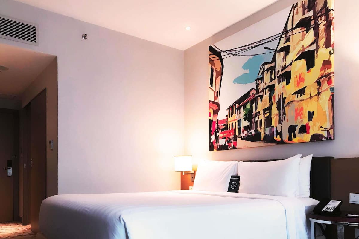 In-room safe, desk, iron/ironing board, free cribs/infant beds