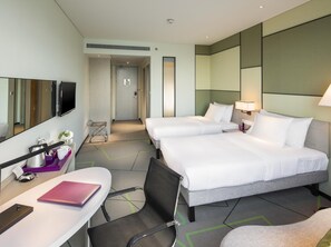 Standard Room, 2 Twin Beds | Premium bedding, in-room safe, desk, free cribs/infant beds - Mercure Hefei Sunac (Hefei)