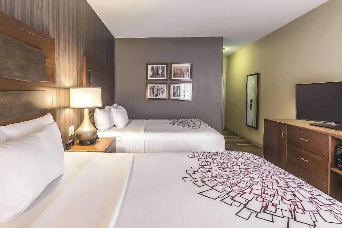 Premium bedding, pillow-top beds, desk, iron/ironing board