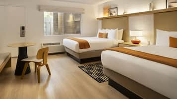 Room, 2 Queen Beds | Hypo-allergenic bedding, minibar, free WiFi, bed sheets