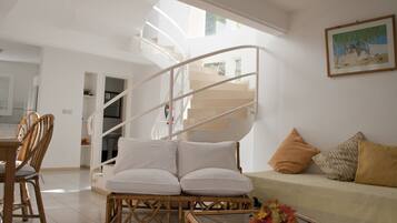Villa, 3 Bedrooms, Sea View | Living area | Flat-screen TV