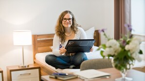 Leilighet – business, 1 soverom | Sengetøy av topp kvalitet, skrivebord, wi-fi (inkludert) og sengetøy
