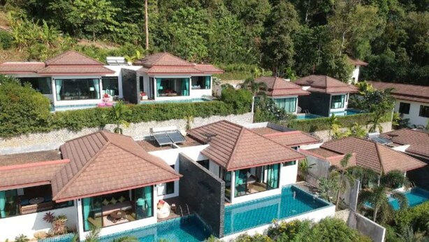 A resort with multiple villas, each with a private pool and surrounded by lush greenery. - Silla Villa Private Pool & Sea View (Karon)