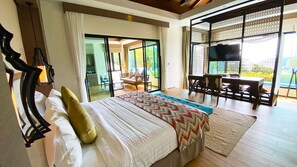 One Bedroom Villa with Private Pool - Full Sea View | Premium bedding, minibar, in-room safe, desk - Silla Villa (Karon)