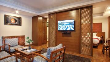 Ropa de cama de alta calidad y minibar