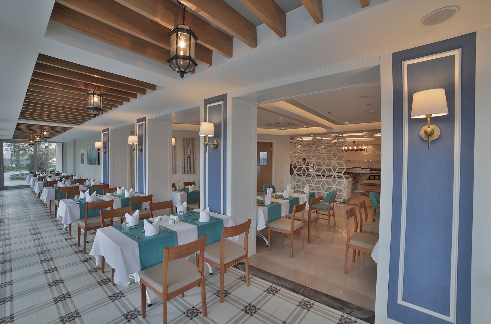 breakfast, lunch, dinner served; international cuisine, beach views