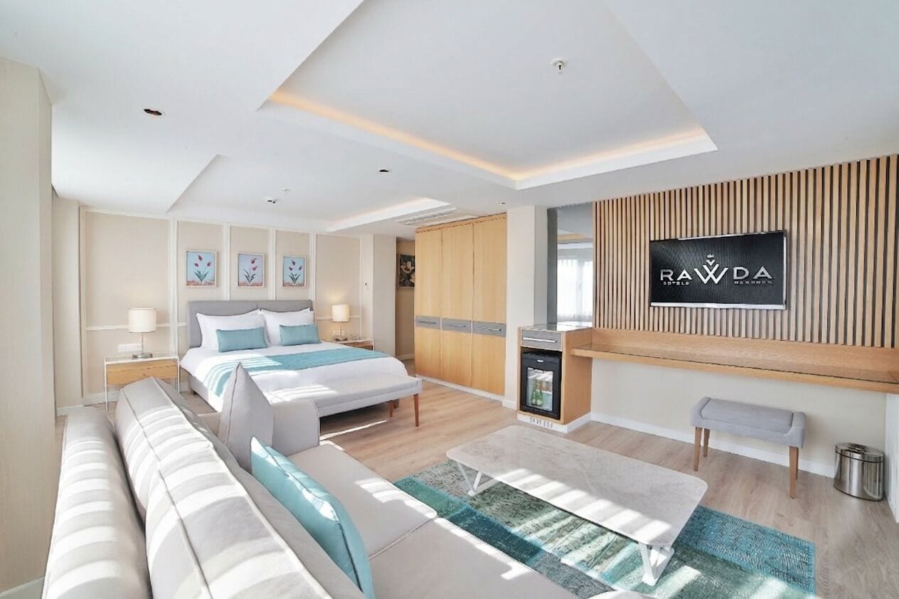 套房, 海景, 轉角 | 高級寢具、房內夾萬、書桌、手提電腦工作空間