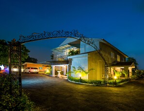 Front of property – evening/night