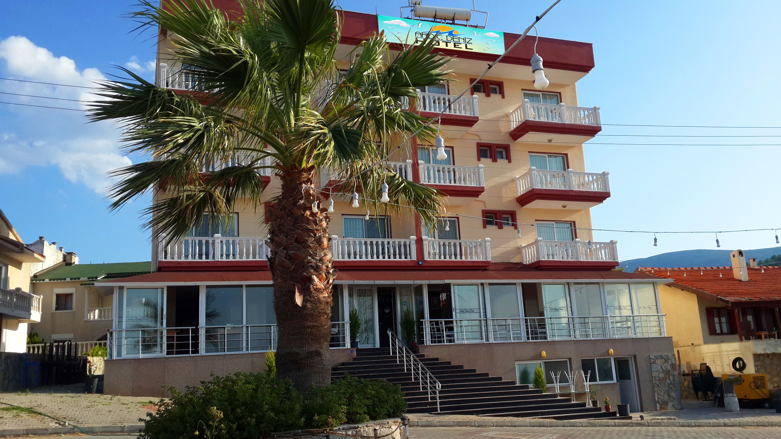 Majoituspaikan sisäänkäynti