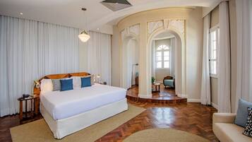 Suite presidencial | 1 habitación, ropa de cama de alta calidad y minibar