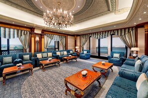 Royal Suite, 1 Bedroom, Balcony | Premium bedding, pillowtop beds, minibar, in-room safe - The Ritz-Carlton, Jeddah (Jeddah)