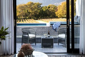 Executive-Suite, 1 King-Bett, eigener Pool, Bergblick | Eigener Pool
