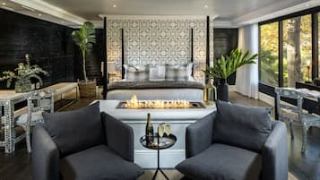 Suite Exécutive, 1 trÚs grand lit, salle de bains attenante, vue vignoble