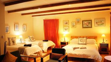 Firemannsrom – familie | 4 soverom, sengetøy av topp kvalitet og dundyner