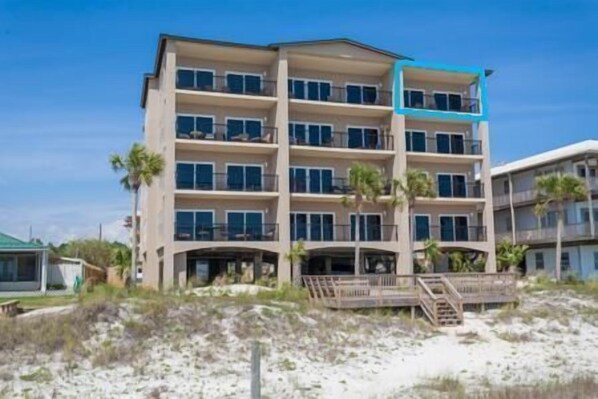 Fassade der Unterkunft